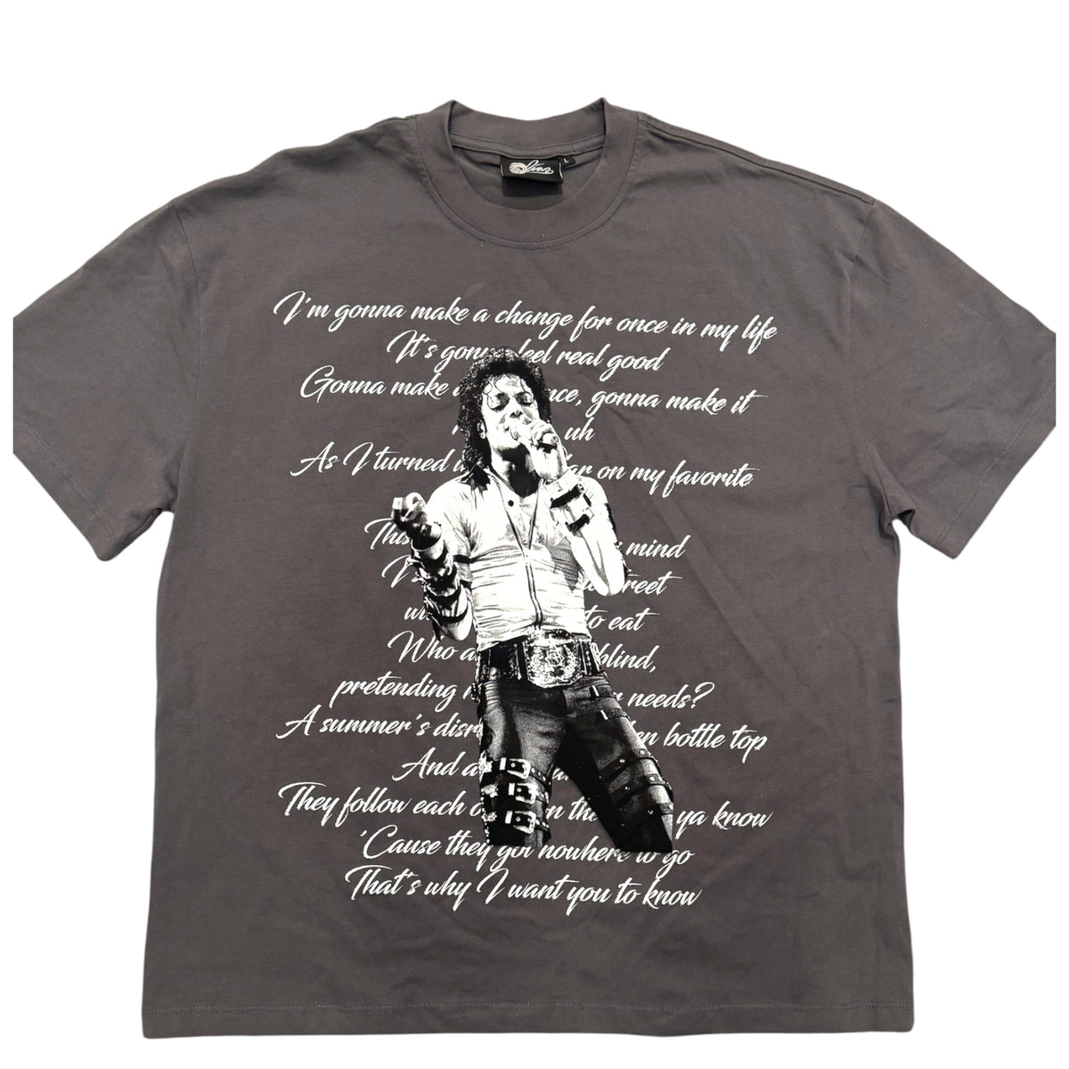 MAN IN THE MIRROR MJ GLITTER TEE