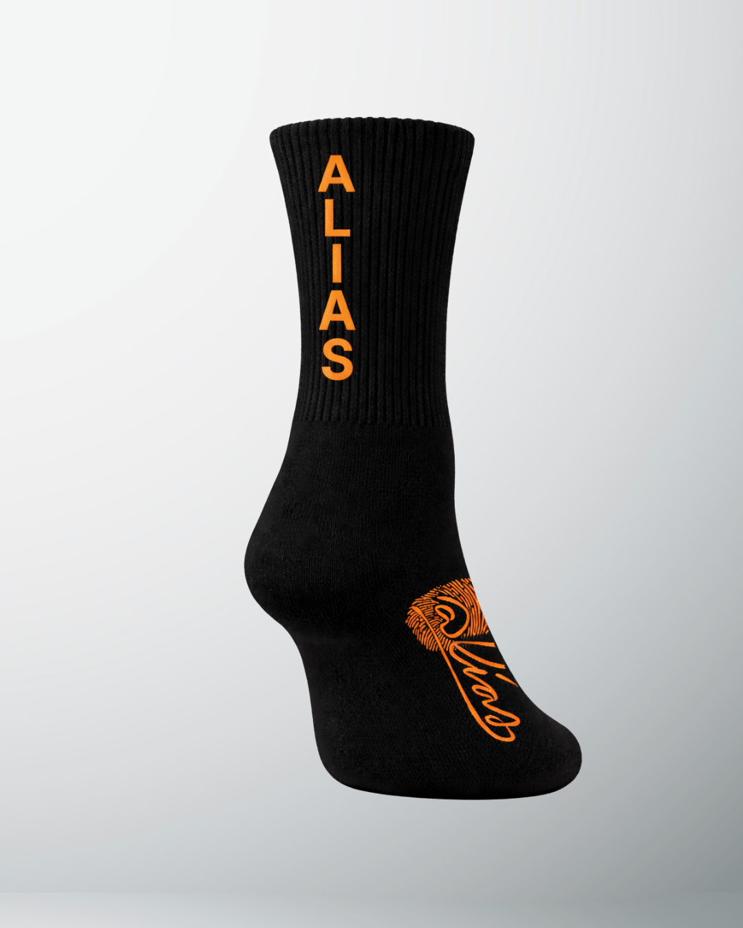 Alias Collectives Signature Socks (Black / Orange)
