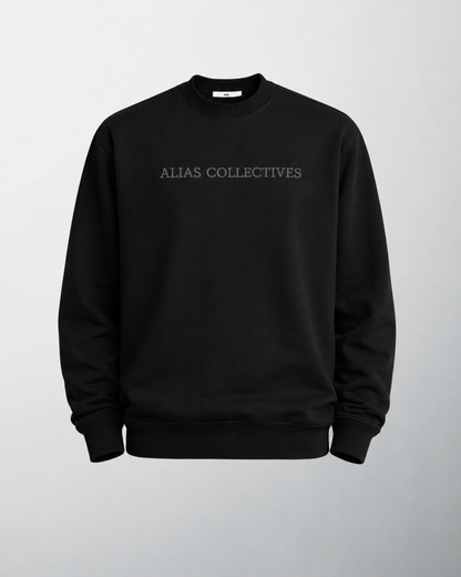 Crew Neck Sweatsuit (Black)