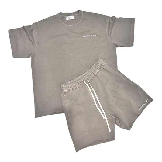 Gray short set