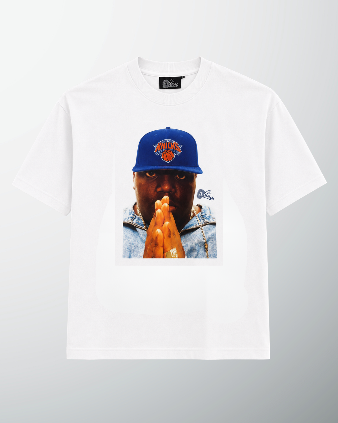 BIGGIE Knicks Graphic Tee - White