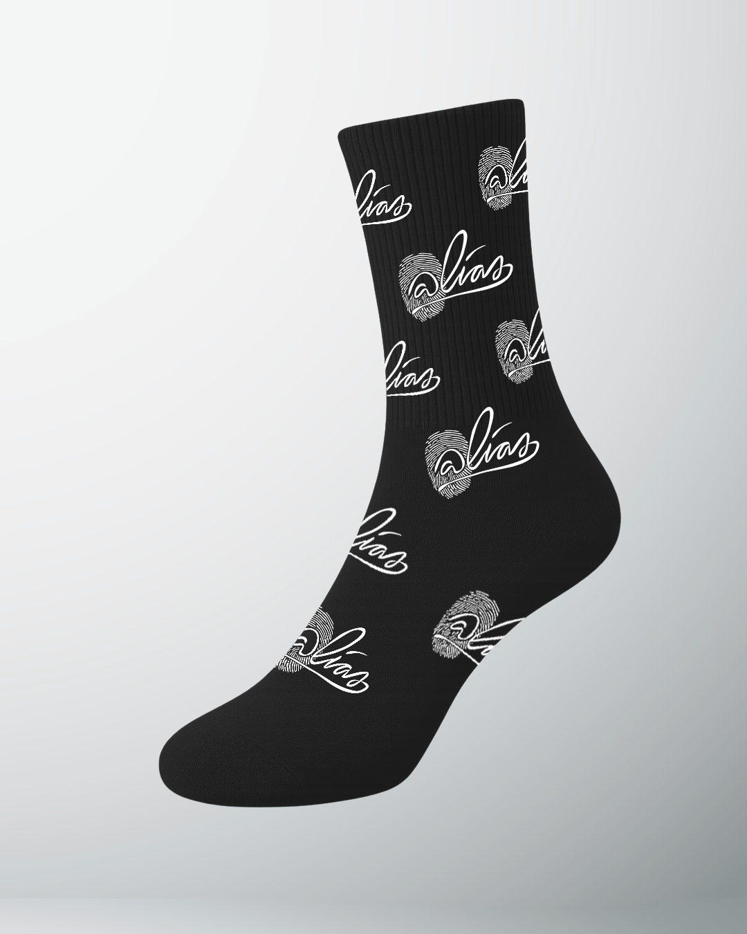 Alias Print Socks - Black