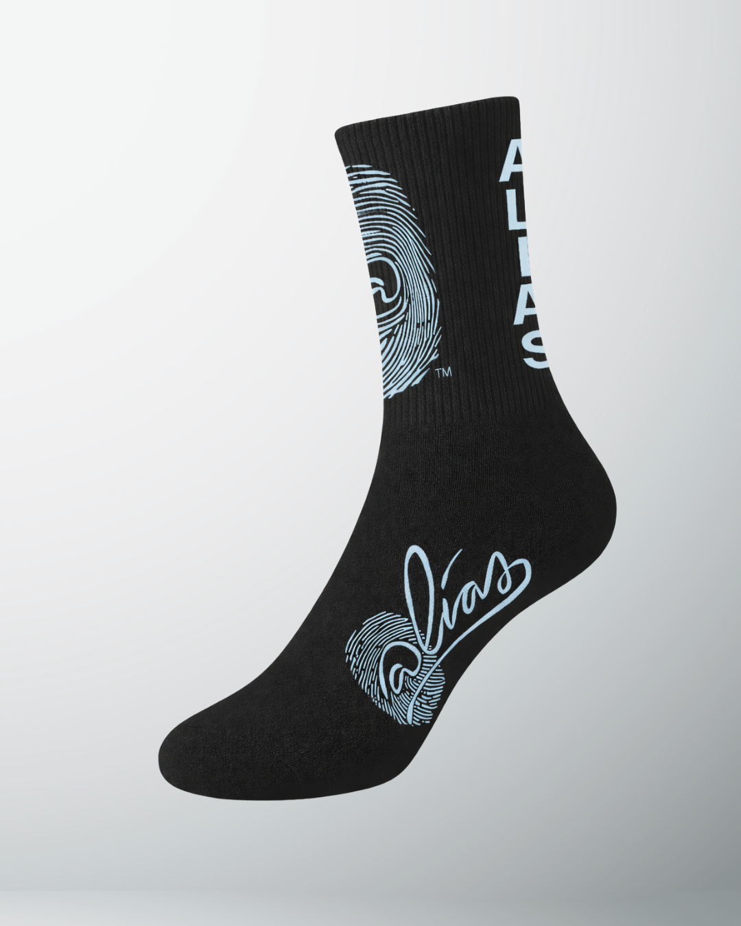 Alias Collectives Signature Socks (Black / Blue)