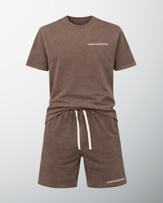 Shorts Set (Coffee Brown)