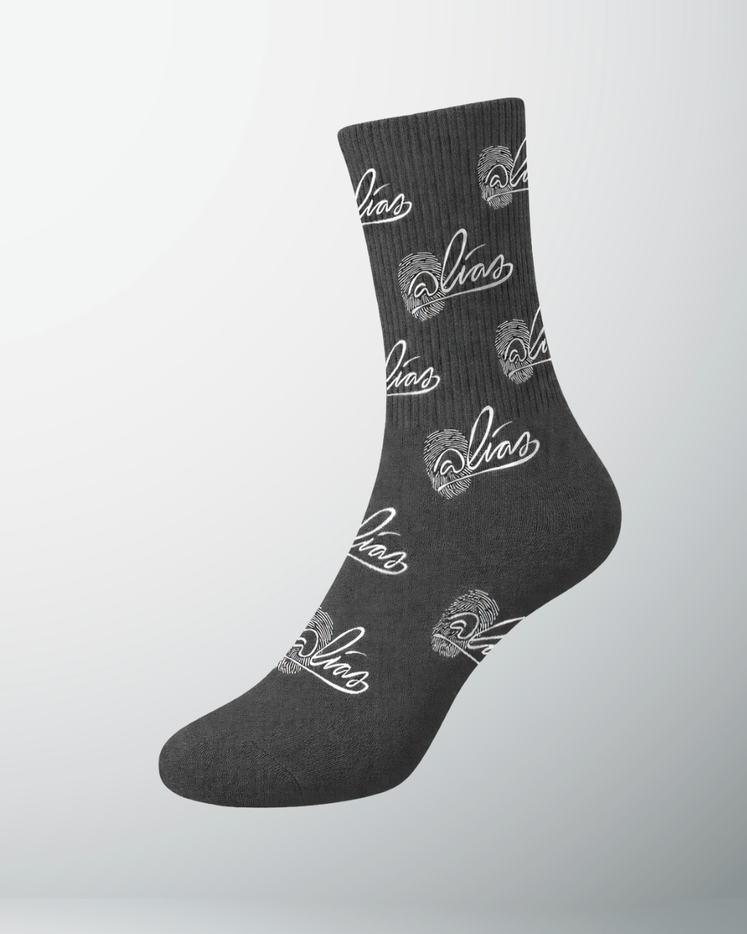 Alias Collectives Print Socks (Gray / White)
