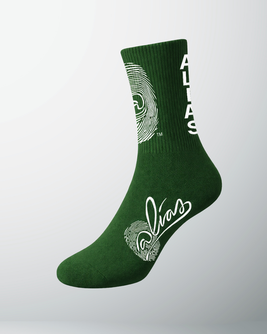 Alias Collectives Signature Socks (Green / White)