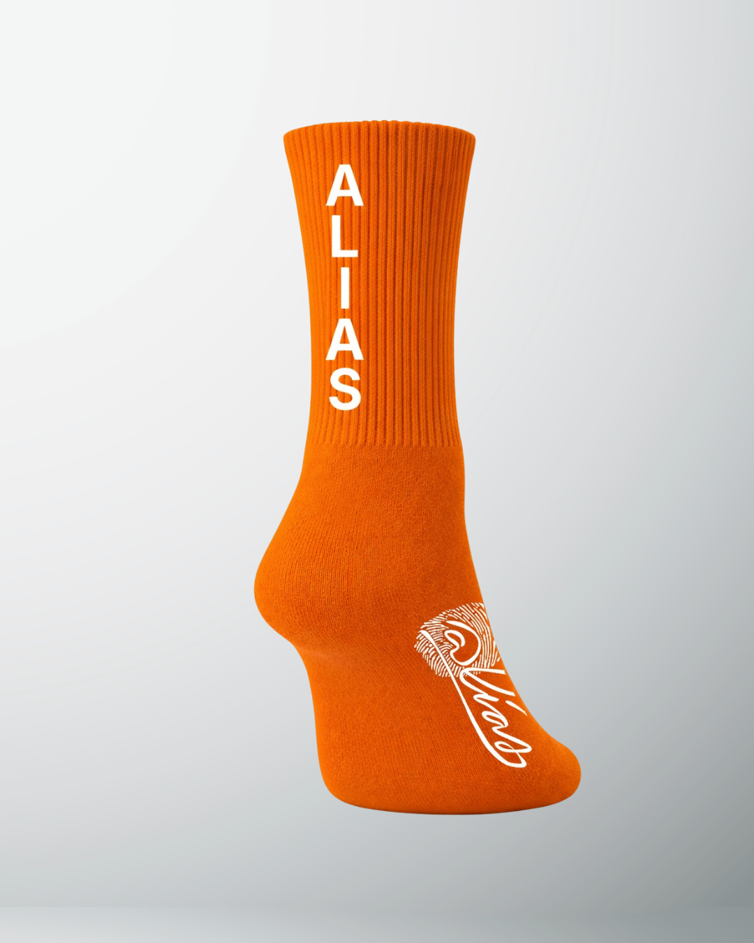 Alias Collectives Signature Socks (Brown / White) (Copy)