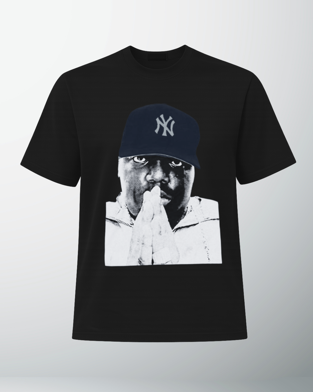 BIGGIE Graphic Tee - Black and Blue